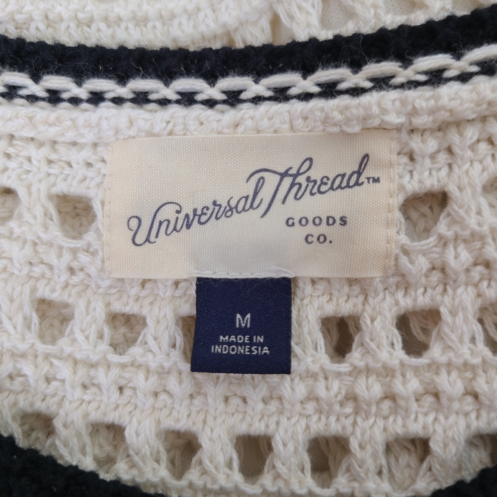 Universal Thread Crochet Openwork Knit Sleeveless… - image 7